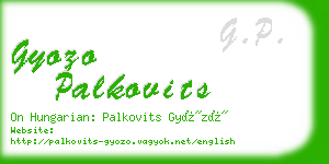 gyozo palkovits business card